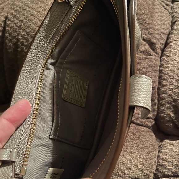 Coach Gray Crossbody Bag with Pebbled Leather - Picture 13 of 13